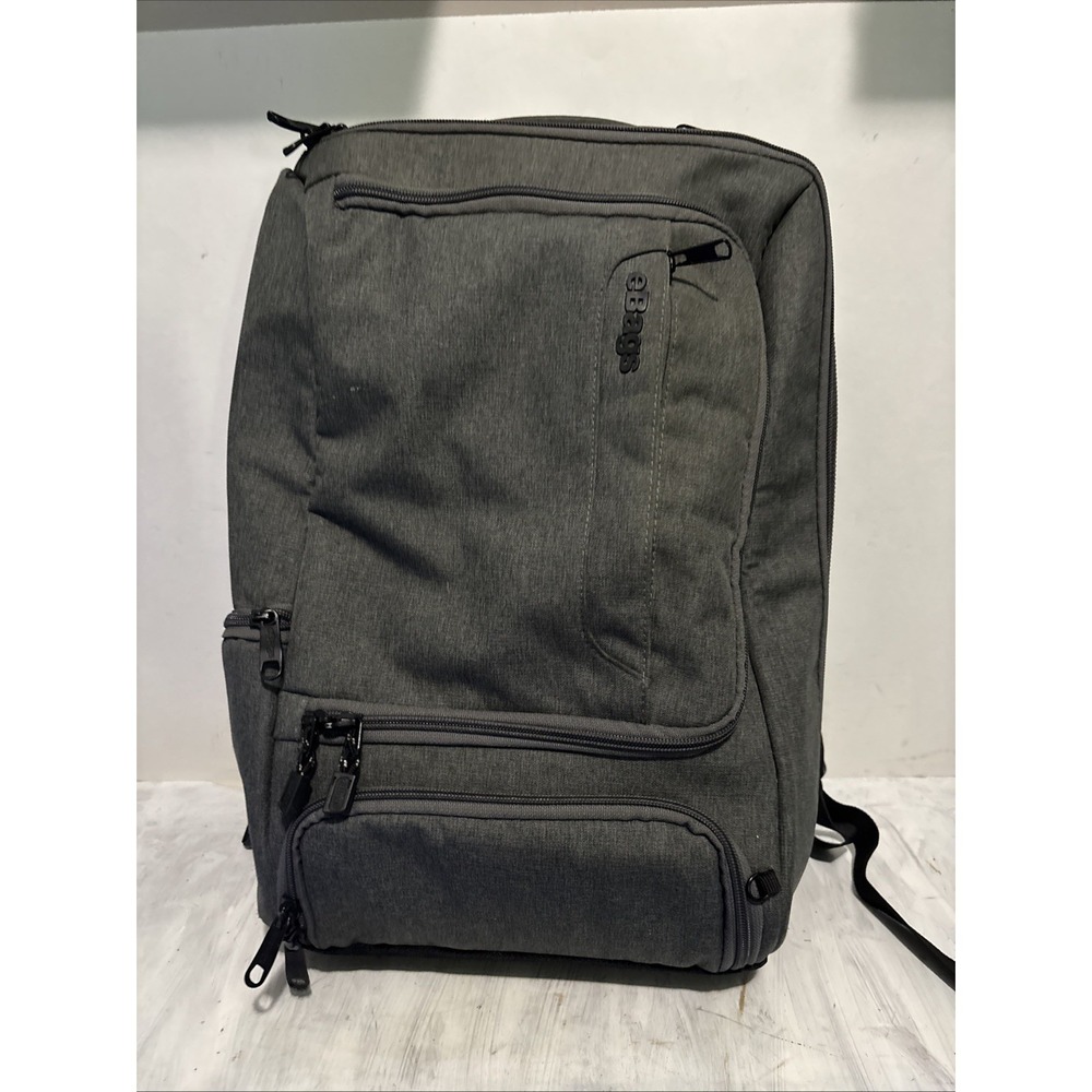 eBags 18"Backpack Gray Laptop Back Multiple Pockets